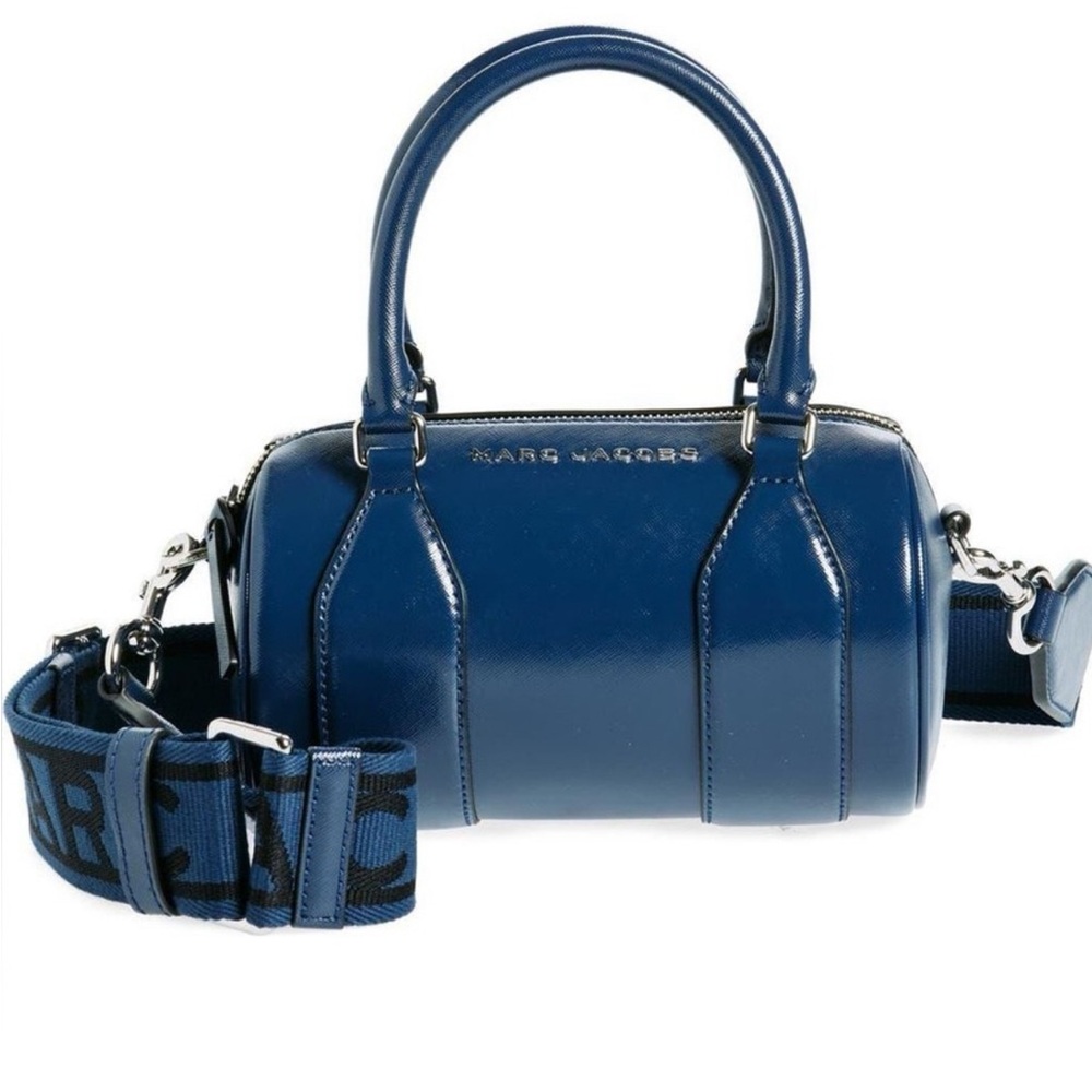 NEW- Marc Jacobs Small Barrel Satchel Bag-  Azure Blue